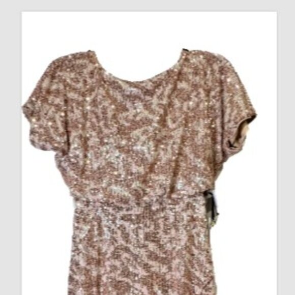 "Kenzie" Hand-beaded Sequined Dress. Size 2 - Picture 3 of 4